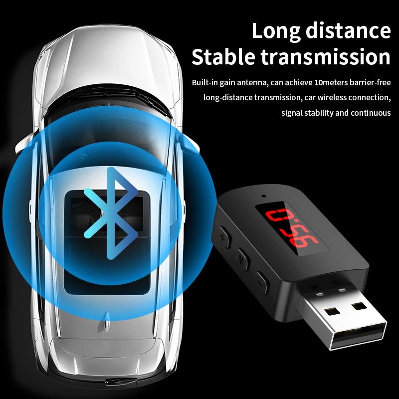 Inteligentny Transmiter FM Bluetooth 5.4